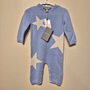 Neiman Marcus The Cashmere Collection 9 Month NWT Blue and White Star One Piece
